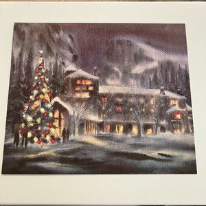 Ahwahnee Hotel Yosemite 2000 New Year's Eve Dinner Dance Menu-Art by Jack Laycox